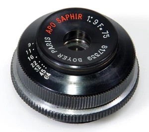 BOYER APO SAPHIR 9/75mm 9 Objectif pour agrandisseur ou prise de vue - Picture 1 of 4