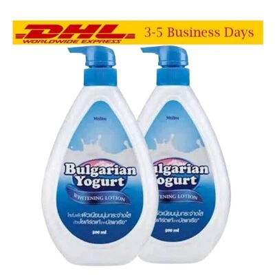 2xLoción inmistina yogur búlgaro blanqueador de piel natural cuerpo blanco 500 ml Foto 1 de 4