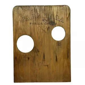 Vintage Wood Wall Hanging Cornhole Man Cave Bar Decor Parlor Quoits Faba Baga - Picture 1 of 14