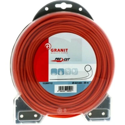 GRANIT PARTS Trimmerfaden Mähfaden Nylon Nylonfaden Freischneider 4 mm 30 m Rund 13289112