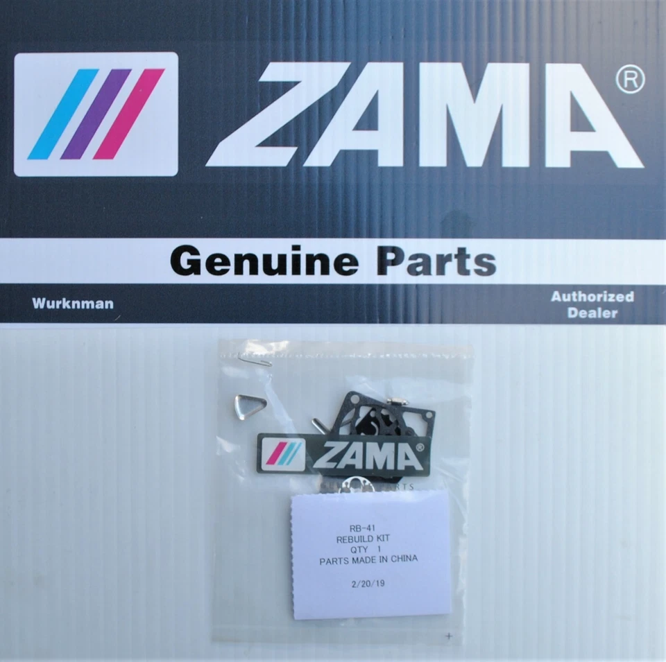 ПОДЛИННЫЙ ZAMA RB-41 КАРБЮРАТОР РЕМОНТНЫЙ КОМПЛЕКТ C1Q-EL S11 S16 W14 W20 G1L КАРБЮРАТОРЫ - Изображение 1 из 1