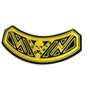 2012 HOG Harley Davidson Owners Group Patch Badge Jacket Wings Rocker Black Gold - Picture 1 of 3