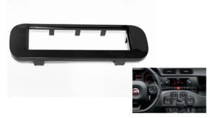 ENVIO URGENTE -Marco montaje radio Fiat Seat Panda NEGRO LACADO 2012-2022 - Imagen 1 de 3