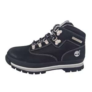 Timberland Kid's Unisex Euro Hiker 93766 Outdoor Boots Winter Black Sz 3 Y - Picture 1 of 10