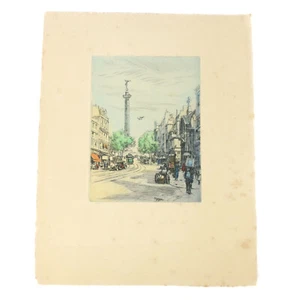 Grabado de la Bastilla 1929 Eugene Veder (francés, 1876-1976) vista sin título - Imagen 1 de 4