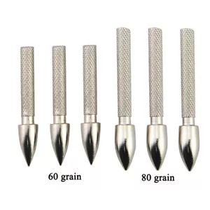 50pcs Archery Insert Arrowheads 4.2mm Target Points Tips Broadheads 60/80/100gr - Picture 1 of 6