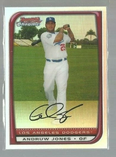  2008 Bowman Chrome Refractors #87 Andruw Jones (ref57056) - Image 1 of 1