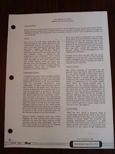 1971 Mack Maxitorque Getriebe Wartung Service Reparatur Buch Werkstatthandbuch - Bild 1 von 1