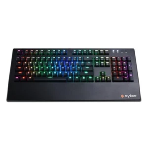 CyberPowerPC Syber K1 SKMB204 RGB Mechanical Gaming Keyboard Kontact Black - Picture 1 of 5