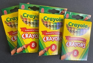 Crayola Crayons full case lot never opened 4 boxes 8 (32 total) classic colors - Imagen 1 de 4