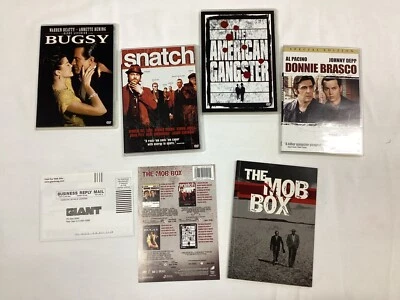 The Mob Box Set DVD Donnie Brasco, Snatch, Bugsy, The American Gangster +SC Book - Image 1 of 4