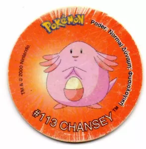 #113 CHANSEY TAZO Nº122 POKEMON TAZOS 2 COLECCION 2000 MATUTANO / TASTY - Imagen 1 de 2