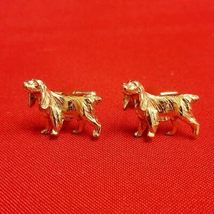 Gemelos de colección Golden Retriever para perro placa de oro laboratorio Setter irlandés perro manipulador - Imagen 1 de 10