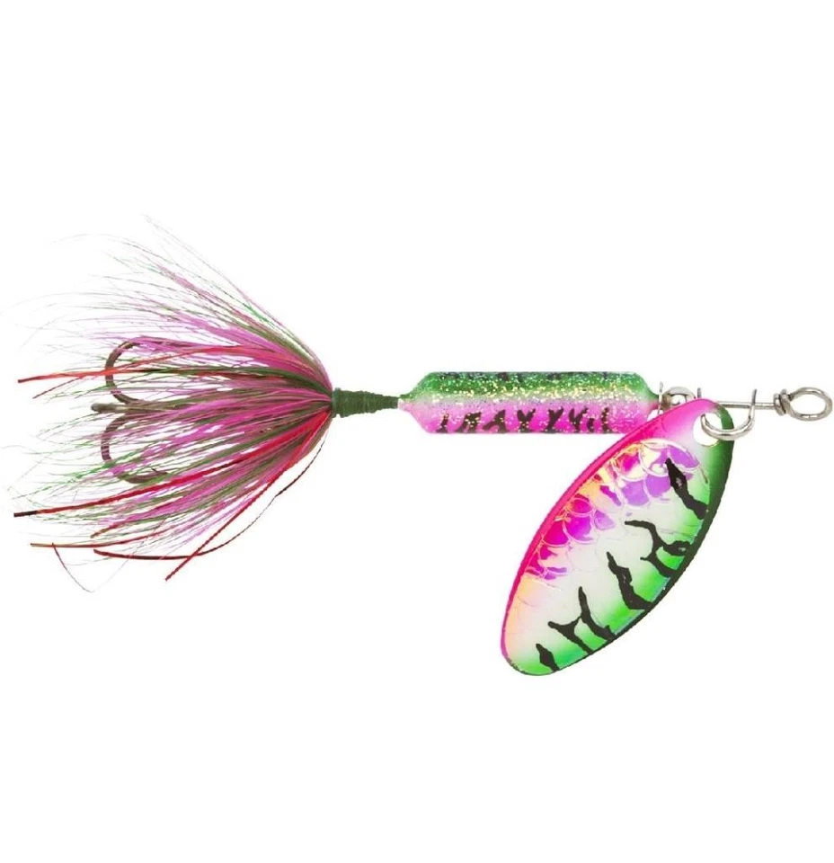 Worden's Yakima Bait Rooster Tail Fishing Lure Tinsel Rainbow Tiger Size Choice - Image 1 of 1
