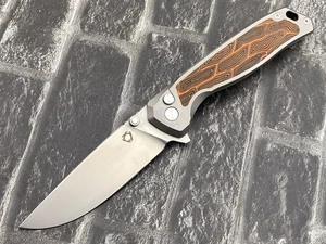 SixLeaf SL-88 - Gelb Klappmesser 14C28N Klinge Titan + G10 Griff Taschenmesser - Bild 1 von 11