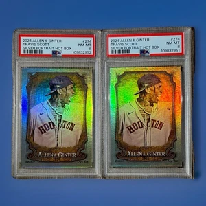 2024 Topps Allen Ginter Travis Scott Silver Rookie Card Hot Box PSA 8 Astroworld - Bild 1 von 2
