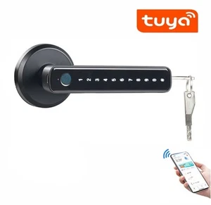 Smart Fingerprint Door Lock Handle - electronic combination lock - Picture 1 of 7