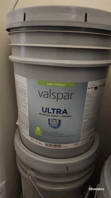 5 gallon buckets of creamy white paint - Image 1 of 4