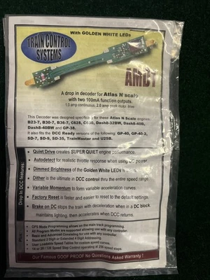 Train Control Systems AMD1 Decoder For Atlas N Scale Engines - Image 1 of 2