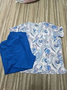 Women Plus Sz Scrubbing Set Sz 2x Pants And 3x Top VERY NICE! - Picture 1 of 10