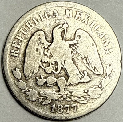 1877 Go S Mexico Silver 50 Centavos - Image 1 of 4