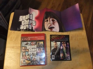 Grand Theft Auto Episodios de Liberty City 2010 con póster manual/mapa PS3 funciona - Imagen 1 de 8