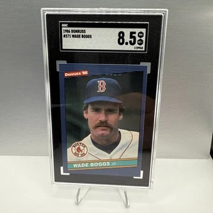 1986 Donruss Baseball #371 Wade Boggs SGC 8.5 Red Sox - Picture 1 of 2