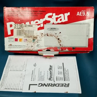 Calentador de agua eléctrico Power Star sin tanque debajo del fregadero Bosch modelo #Ae9.5  Foto 1 de 4