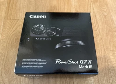 Canon PowerShot G7 X Mark III Black 20.1MP  2 year warranty - Image 1 of 3