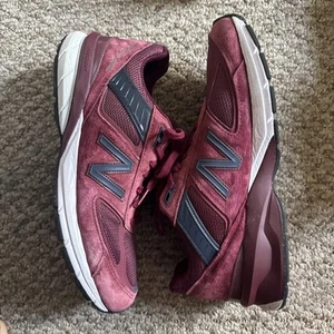 Size 10 - New Balance 990v5 Made in USA Burgundy - Picture 1 of 5