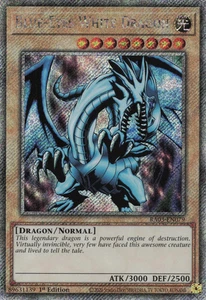 Yugioh Blue-Eyes White Dragon RA03-EN079 - - Platinum Secret Rare - Picture 1 of 1