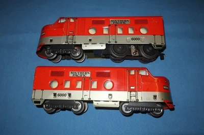 Locomotora diésel Marx #6000 Southern Pacific unidades AA. Funciona bien Foto 1 de 4