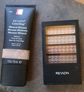 2-Revlon ColorStay Eyeshadow Quad, Colorstay Foundation Mineral Mouse SPF 20 Med - Picture 1 of 6