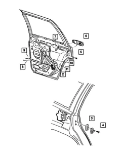 Genuine Mopar Rear Door Latch Right 68268218AA - Picture 1 of 1