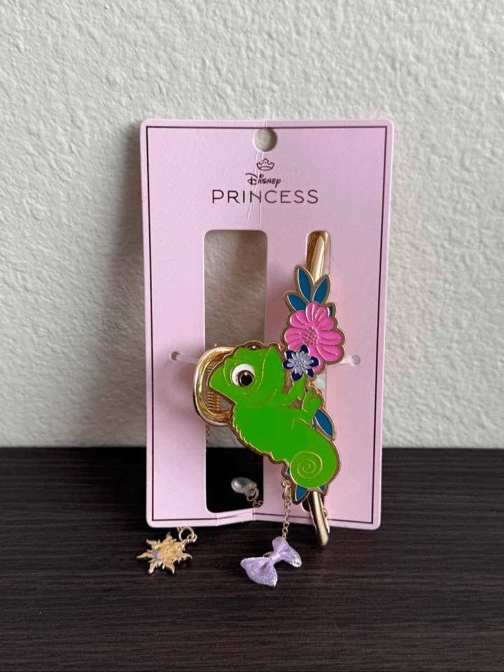 Disney Tangled Pascal Floral Metal Claw Hair Clip with Charms - Image 1 of 3
