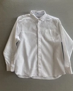 Camicia Tommy Bahama misto lino uomo bianca XL manica lunga bottoni oversize - Foto 1 di 18