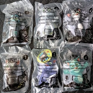 Lot (6) NEW McDonalds 2016 Talking Tom #1 2 4 Happy Meal Toys w/ Color Variants - Picture 1 of 7