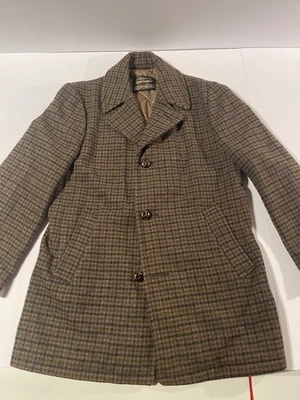 VTG Sears Oakbrook Sportswear Wool Coat Men's 36 R Pockets USA Mint! - Image 1 of 4