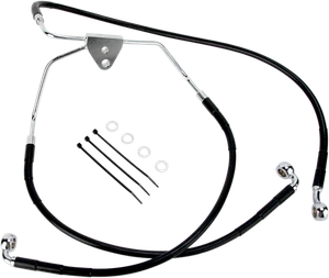 Kit de línea de freno delantero de acero inoxidable de longitud estándar Drag Specialties 1741-2508 - Imagen 1 de 1