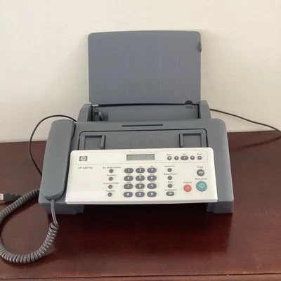 HP 640 Fax Plain Paper Inkjet Quality Fax Sold As Is 黑色 — 第 1/4 张图片