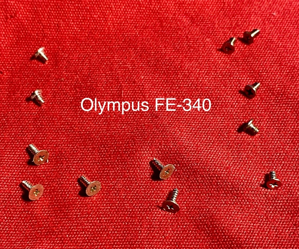 Tornillos de cuerpo (12 piezas) para cámara digital Olympus FE-340 Foto 1 de 1