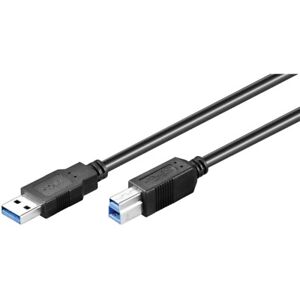 USB3.0-Daten-Kabel 1,8m A-Stecker auf B-Stecker SuperSpeed schwarz