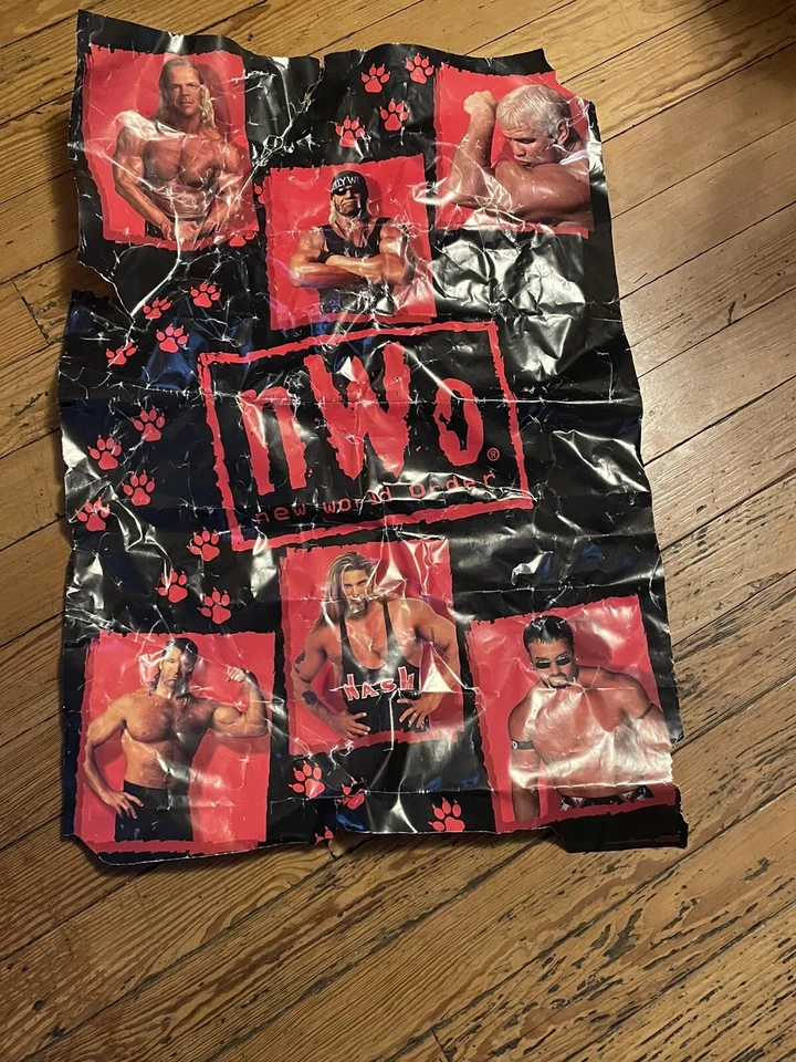 Póster Nuevo Orden Mundial Campeón WCW WWE WWF Luchador Hogan Nash Hall Foto 1 de 2