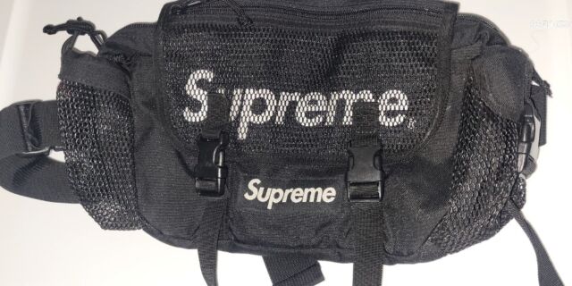 Supreme - logo-print Waist Bag - Men - Polyester - One Size - Blue