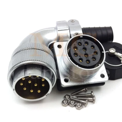 WEIPU WS32 11 Pin Bulkhead Aviation Elbow Plug Socket,Electrical Power Connector - Image 1 of 4