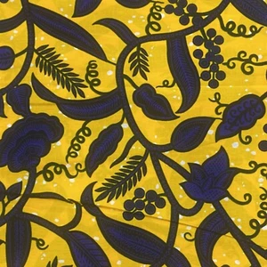 African Wax Print Ankara Fabric Full 6 Yards Dress/skirt/Craft 100% Cotton New ! - Picture 1 of 8