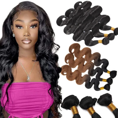 SEGO Body Wave Bundles Brazilian Weave Bundles Thick Hair Extensions For Black Women
