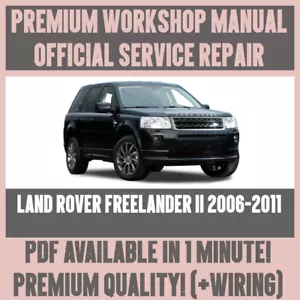 WORKSHOP MANUAL SERVICE & REPAIR GUIDE for LAND ROVER FREELANDER II 2006-2011 - Picture 1 of 5