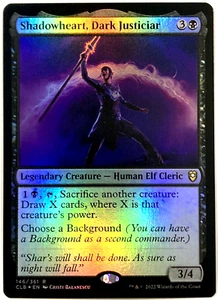 MTG Shadowheart, Dark Justiciar *FOIL* Battle for Baldur's Gate 146 NM - Picture 1 of 6