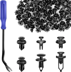 120 pcs Bumper Clips 6mm 7.6mm 8mm 8.8mm 10mm Nylon Push Rivets, Cushions and... - Picture 1 of 6